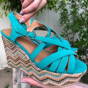 Turquoise Wedges